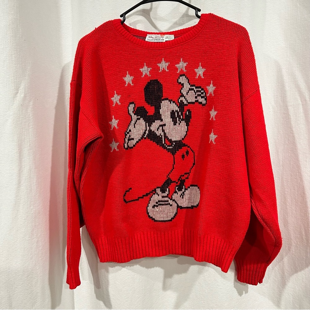 15. VINTAGE 70s Walt Disney Sweaters by Cliff Engle LARGE/PTP:23”/LENGTH:23”